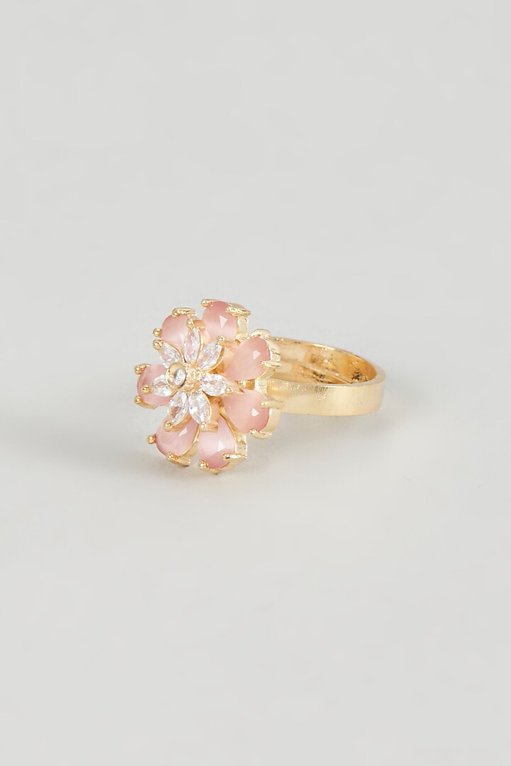 Gold Finish Zircon Ring by Aster at Pernia's Pop Up Shop