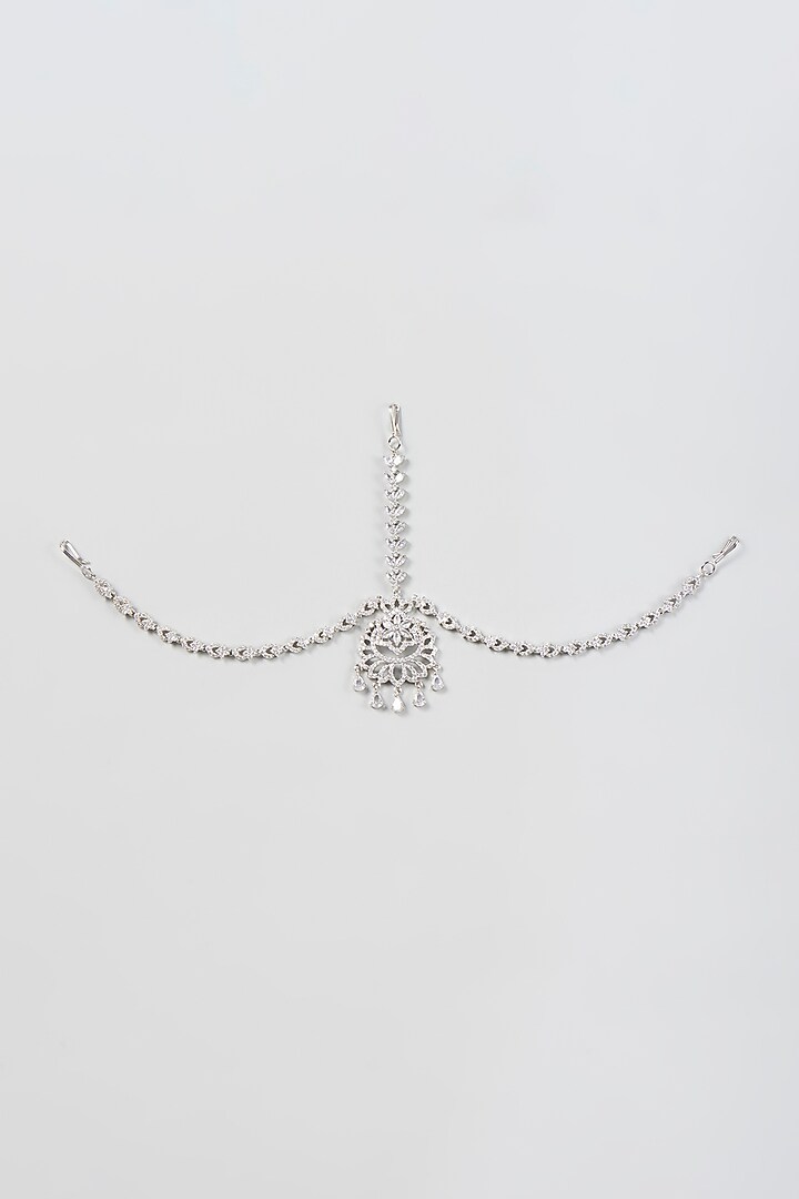 White Finish Zircon Mathapatti by Aster at Pernia's Pop Up Shop