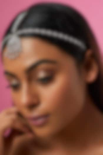 White Finish Zircon Mathapatti by Aster at Pernia's Pop Up Shop