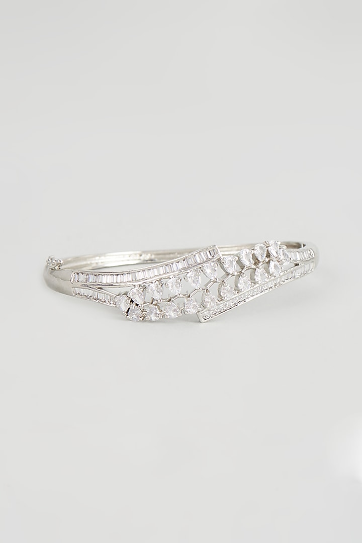 White Finish Zircon Bracelet by Aster at Pernia's Pop Up Shop