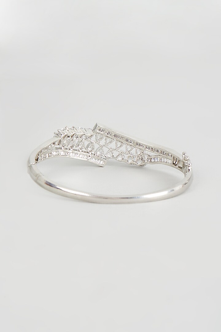White Finish Zircon Bracelet by Aster at Pernia's Pop Up Shop