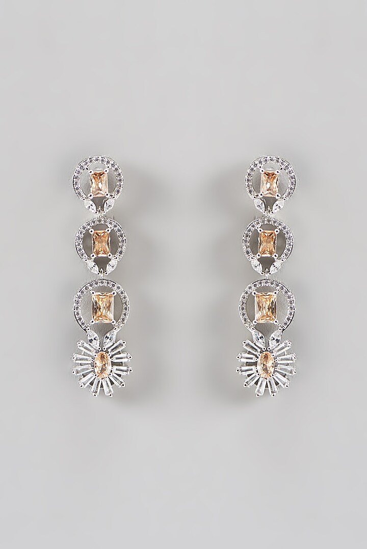 White Finish Zircon Necklace Set by Aster at Pernia's Pop Up Shop