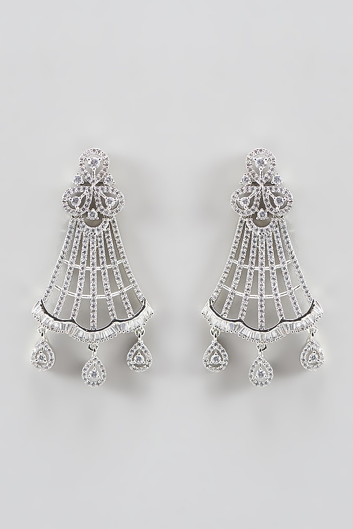White Finish Zircon Necklace Set by Aster at Pernia's Pop Up Shop