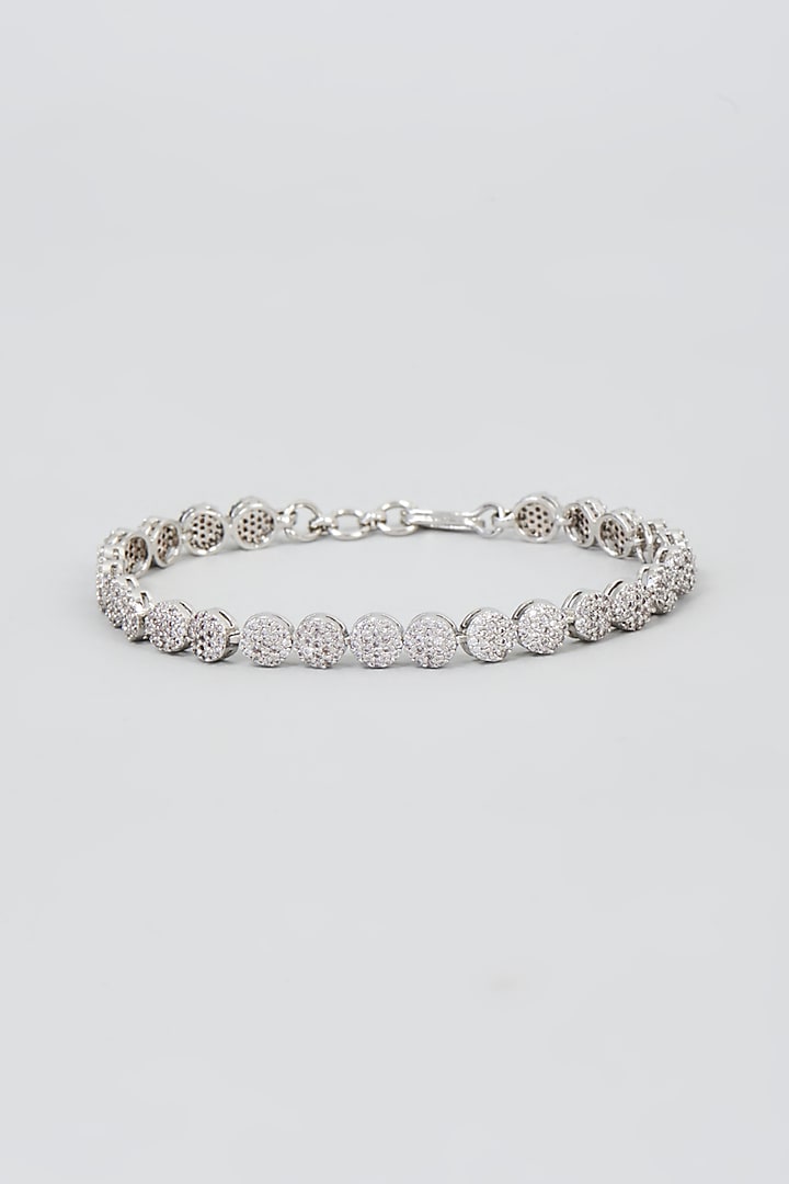 White Finish Zircon Necklace Set by Aster at Pernia's Pop Up Shop