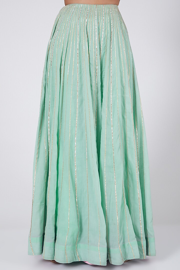 Sky Blue Embroidered Lehenga Set by Ashna Vaswani at Pernia's Pop Up Shop