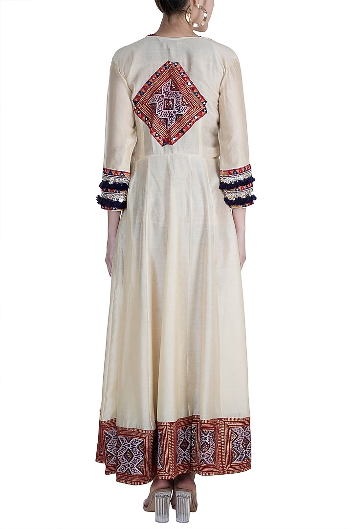 Maroon Embellished Printed Crop Top With Pants & Long Jacket by Ashna Vaswani at Pernia's Pop Up Shop