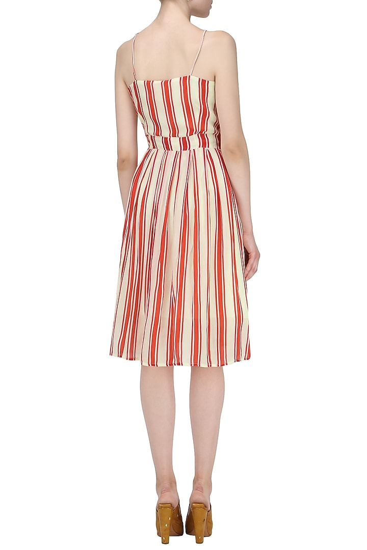 Red and white striped skater dress available only at Pernia's Pop Up Shop.