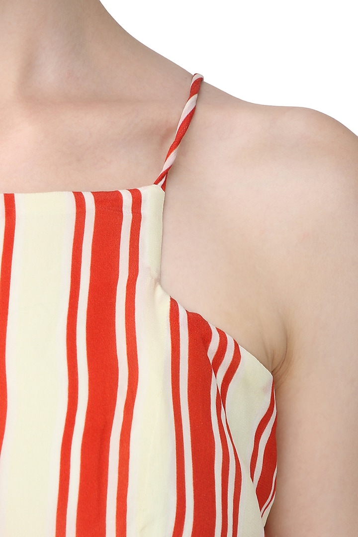 Red and white striped skater dress available only at Pernia's Pop Up Shop.