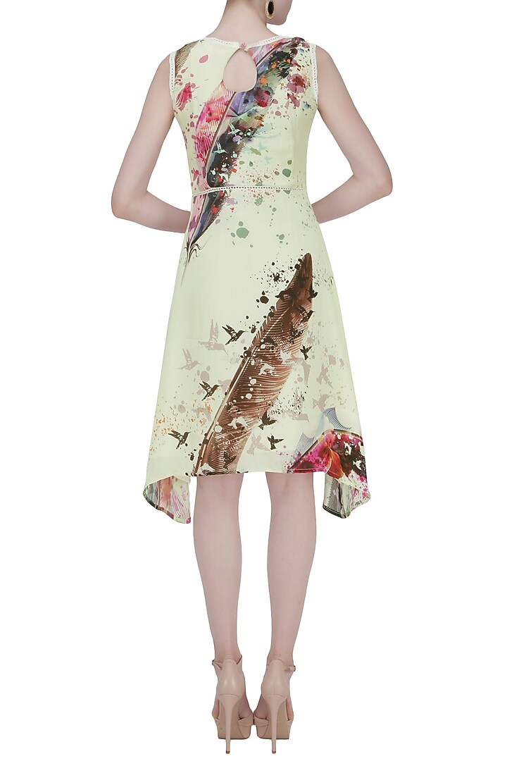 White sleeveless floral print dress available only at Pernia's Pop Up Shop.
