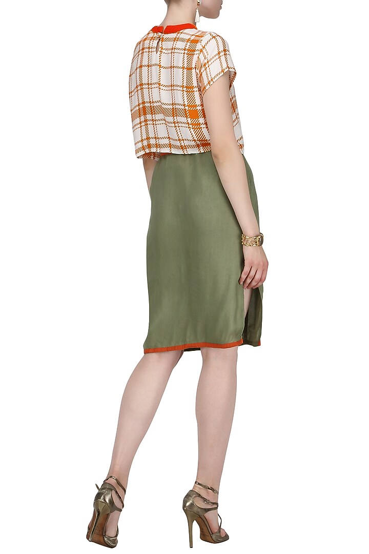Orange and white striped crop top available only at Pernia's Pop Up Shop.