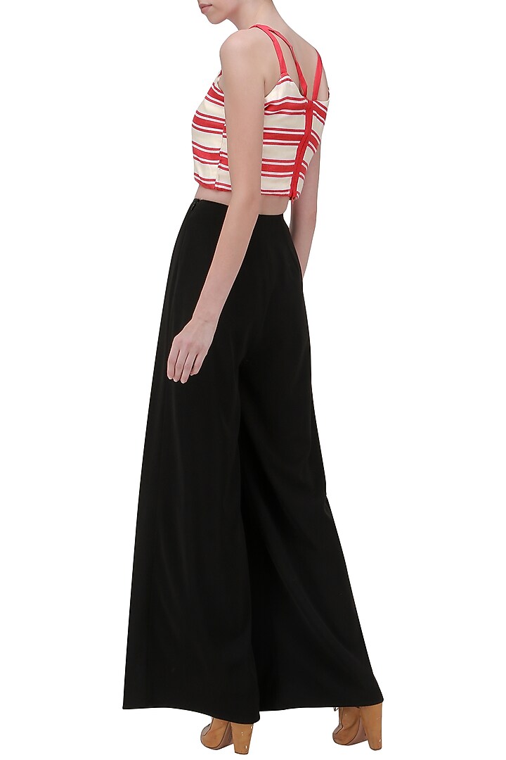 Red and white striped crop top available only at Pernia's Pop Up Shop.