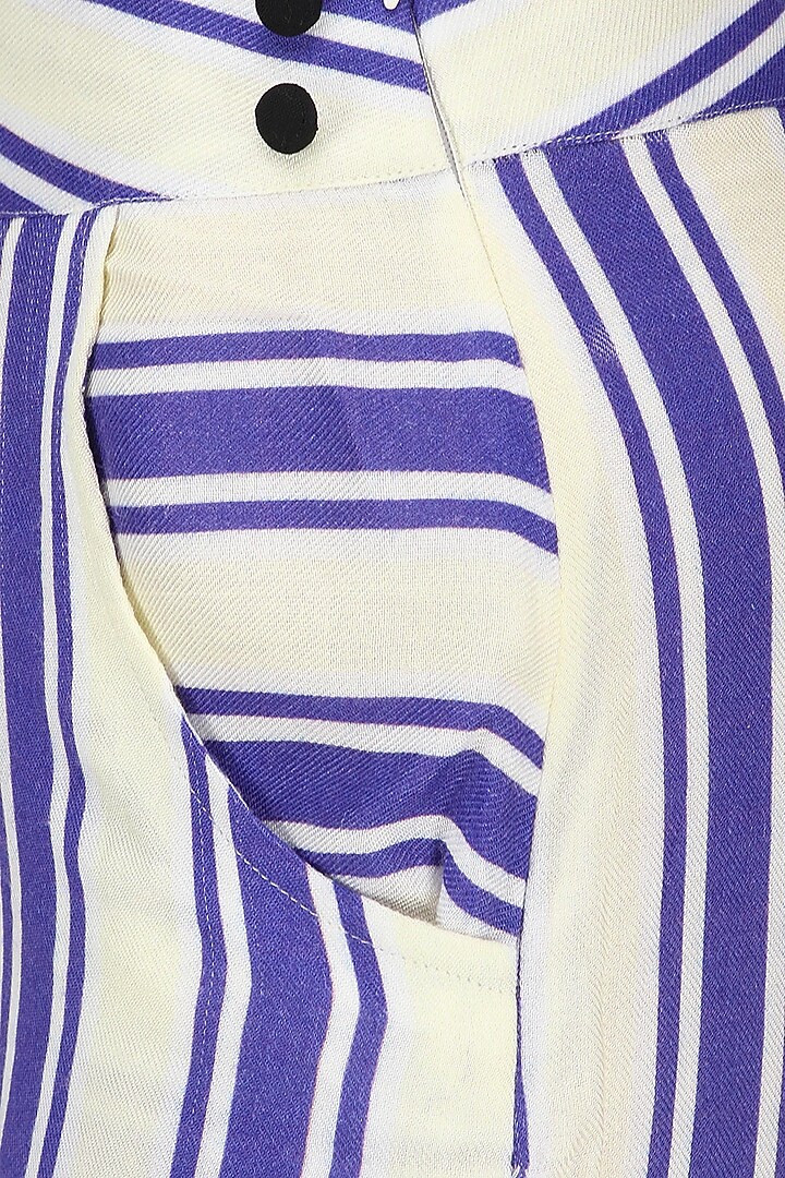 Blue and white striped trouser available only at Pernia's Pop Up Shop.