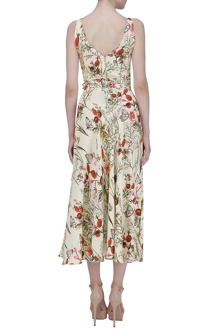 White cut-out waist maxi dress available only at Pernia's Pop Up Shop.