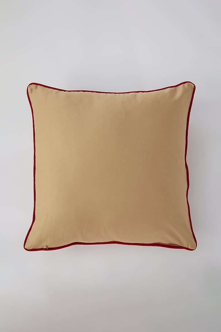 Multi-Colored Cotton Bird Machine Embroidered Cushion Cover by Astam by Astam sutra at Pernia's Pop Up Shop