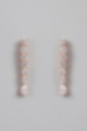 Rose Gold Finish Faux Diamond Necklace Set by Aster at Pernia's Pop Up Shop