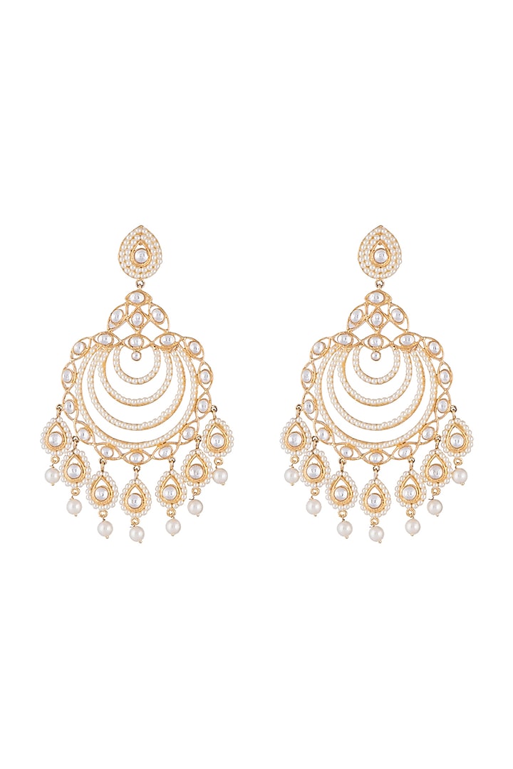 Gold Plated Long Earrings by Aster at Pernia's Pop Up Shop
