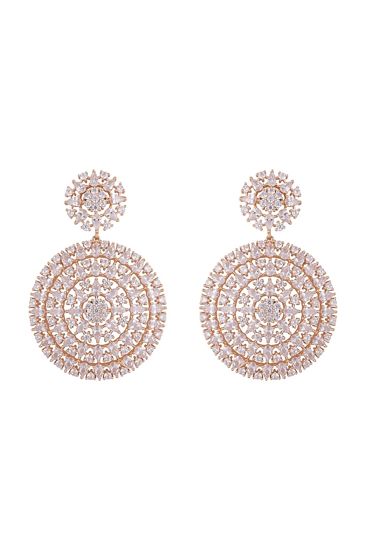 Gold plated faux diamond earrings by Aster at Pernia's Pop Up Shop