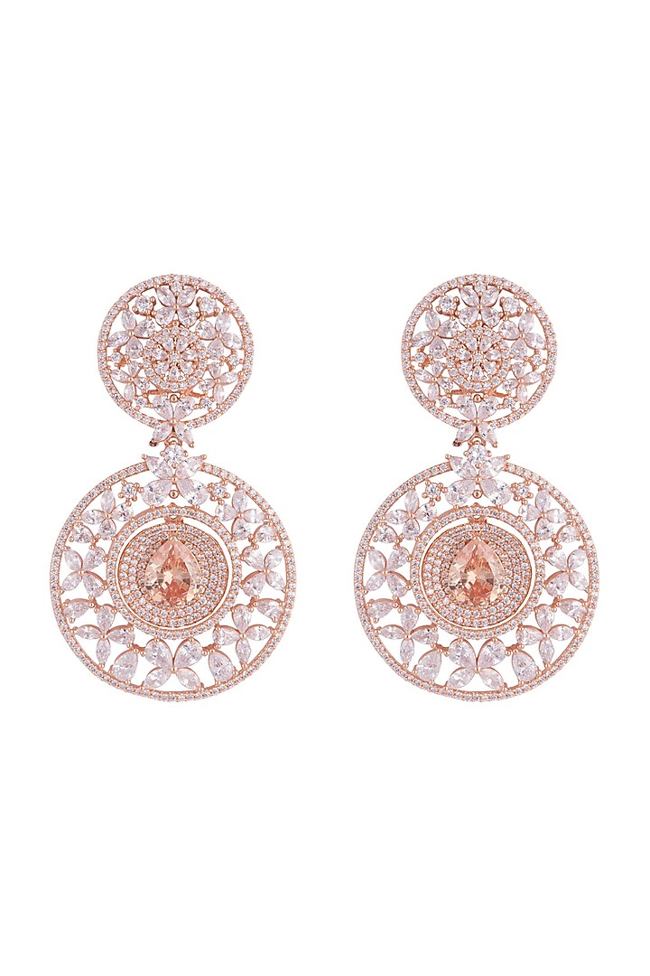 Gold plated faux diamond earrings by Aster at Pernia's Pop Up Shop