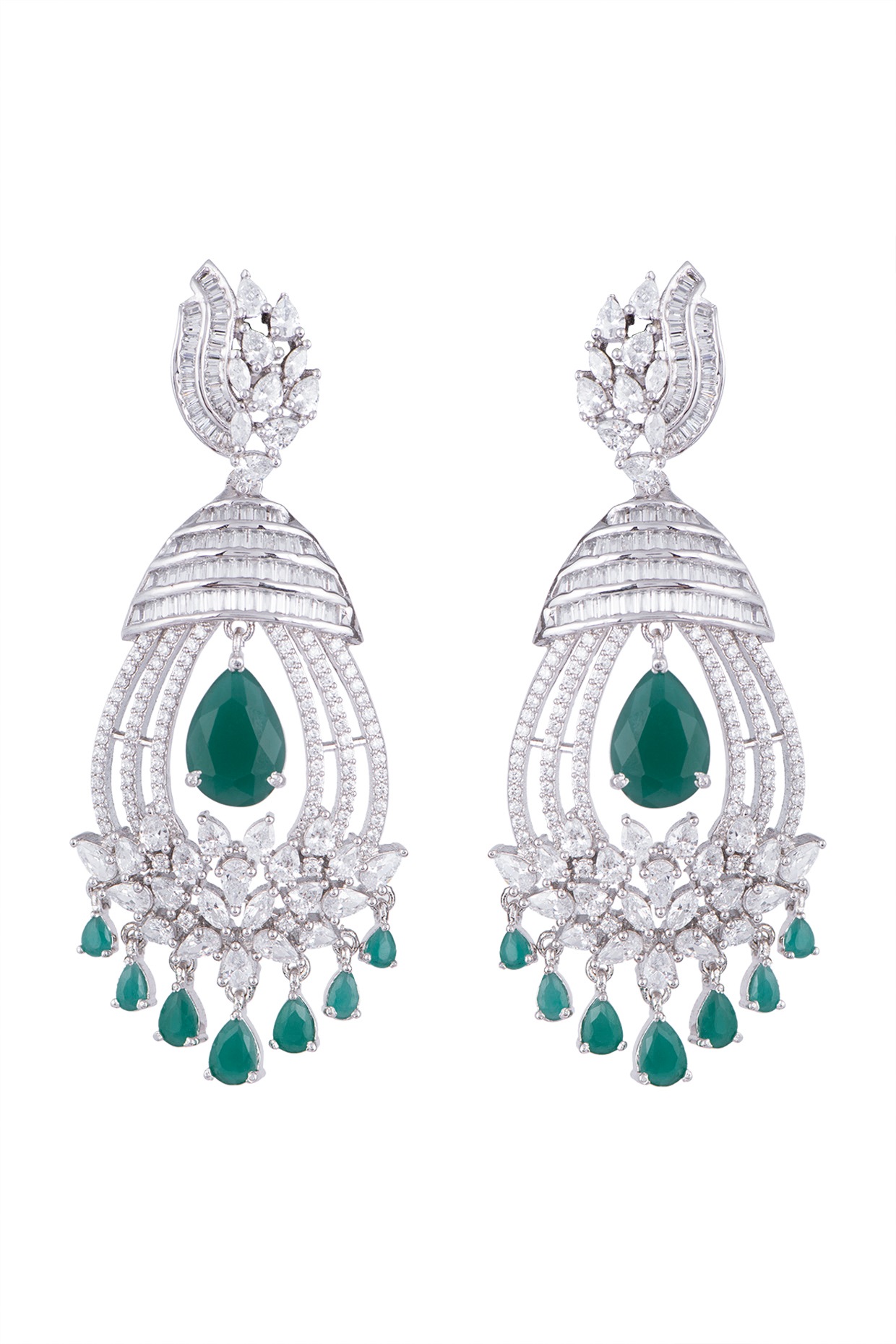 faux diamond earrings