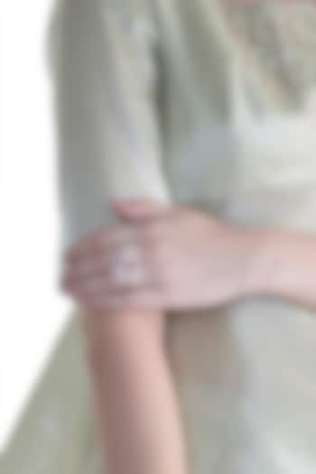 Rose Gold Finish Faux Diamond Ring by Aster at Pernia's Pop Up Shop