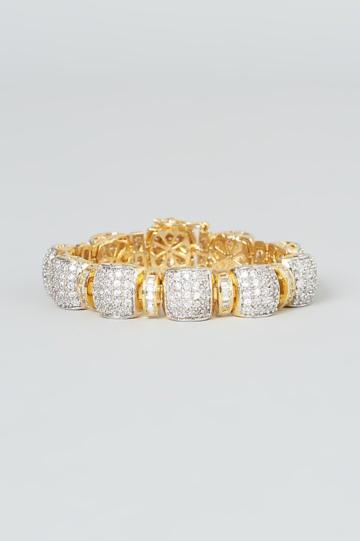 Gold Finish Zircon Bracelet by Aster at Pernia's Pop Up Shop