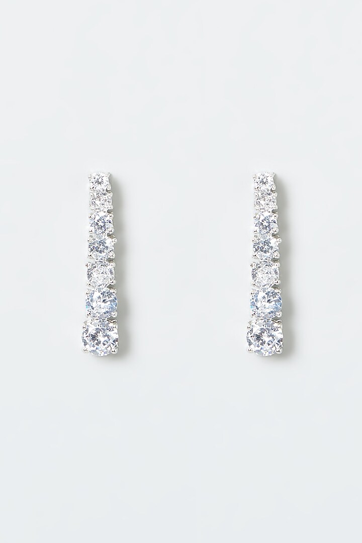 White Finish Zircon Necklace Set by Aster at Pernia's Pop Up Shop