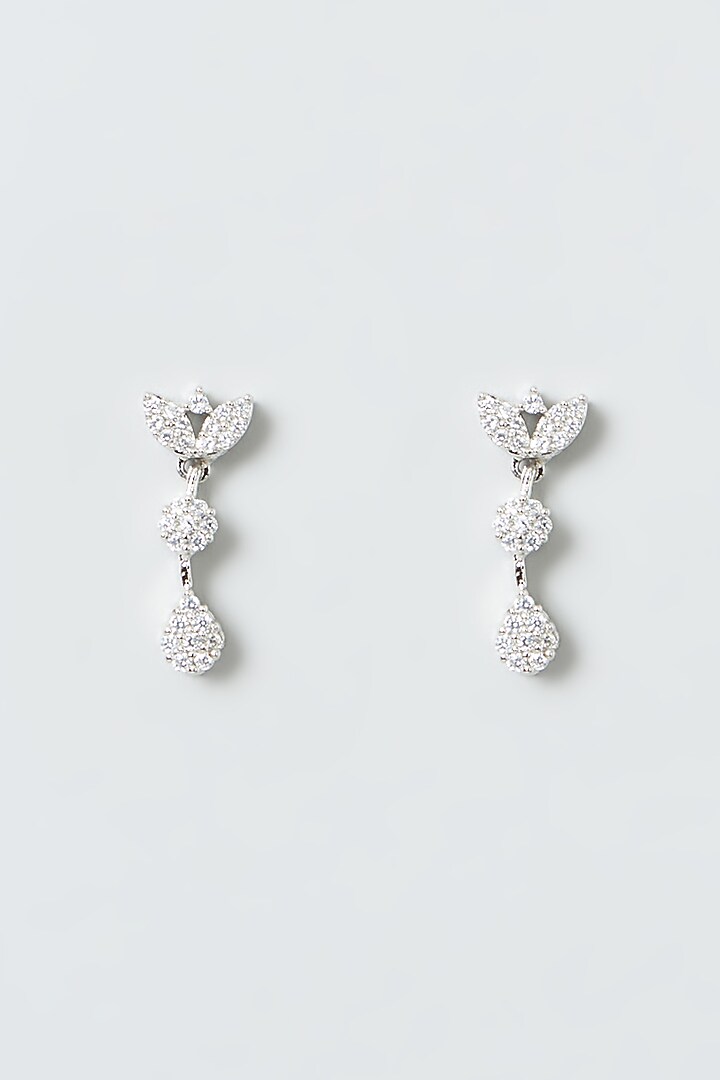 White Finish Zircon Necklace Set by Aster at Pernia's Pop Up Shop