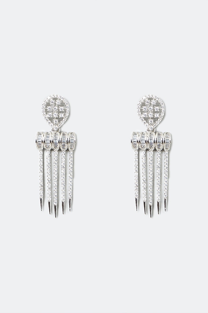 White Finish Zircon Necklace Set by Aster at Pernia's Pop Up Shop