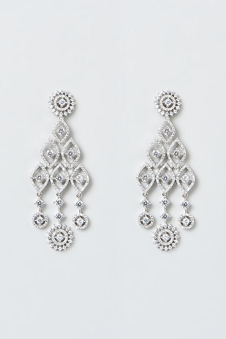 White Finish Zircon Necklace Set by Aster at Pernia's Pop Up Shop