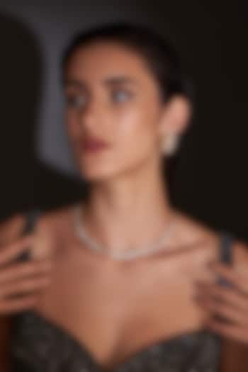 Gold Finish Zircon Necklace Set by Aster at Pernia's Pop Up Shop