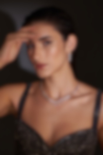 Gold Finish Zircon Layered Necklace Set by Aster at Pernia's Pop Up Shop