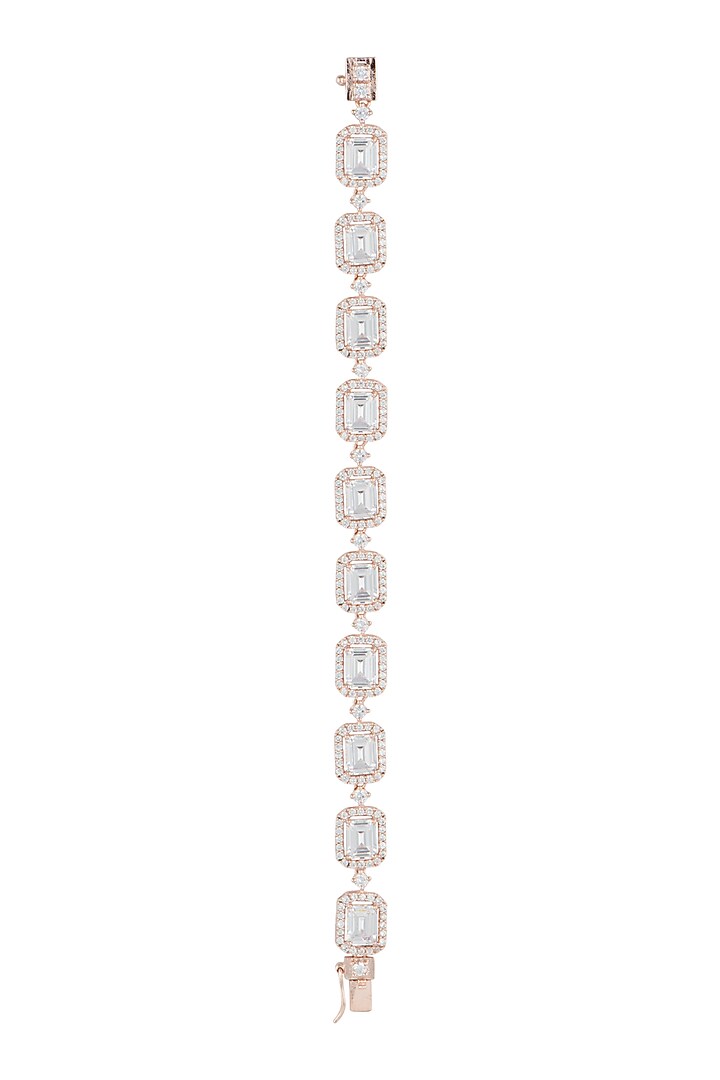 Silver plated faux diamond bracelet by Aster at Pernia's Pop Up Shop