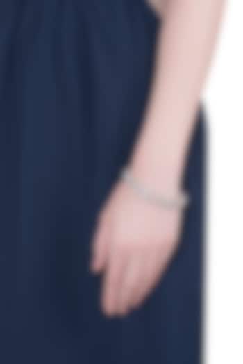 Silver plated faux diamond bracelet by Aster at Pernia's Pop Up Shop