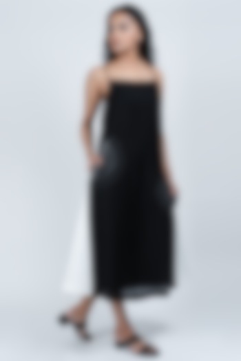 Black Cotton A-line Dress by ATBW | All Things Black & White at Pernia's Pop Up Shop