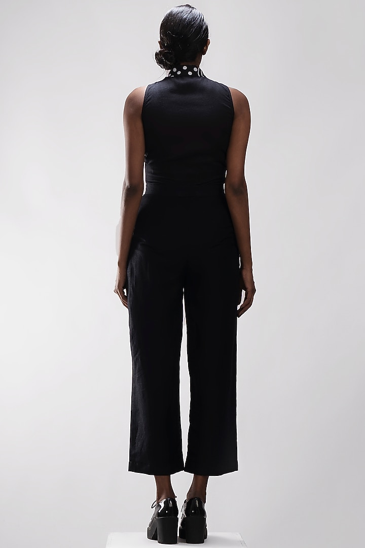 Black Khadi Cotton Bodysuit by ATBW | All Things Black & White at Pernia's Pop Up Shop