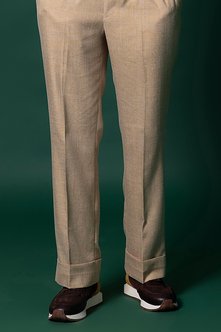 Beige Tanzanian Linen Co-Ord Set by Amrit Dawani at Pernia's Pop Up Shop