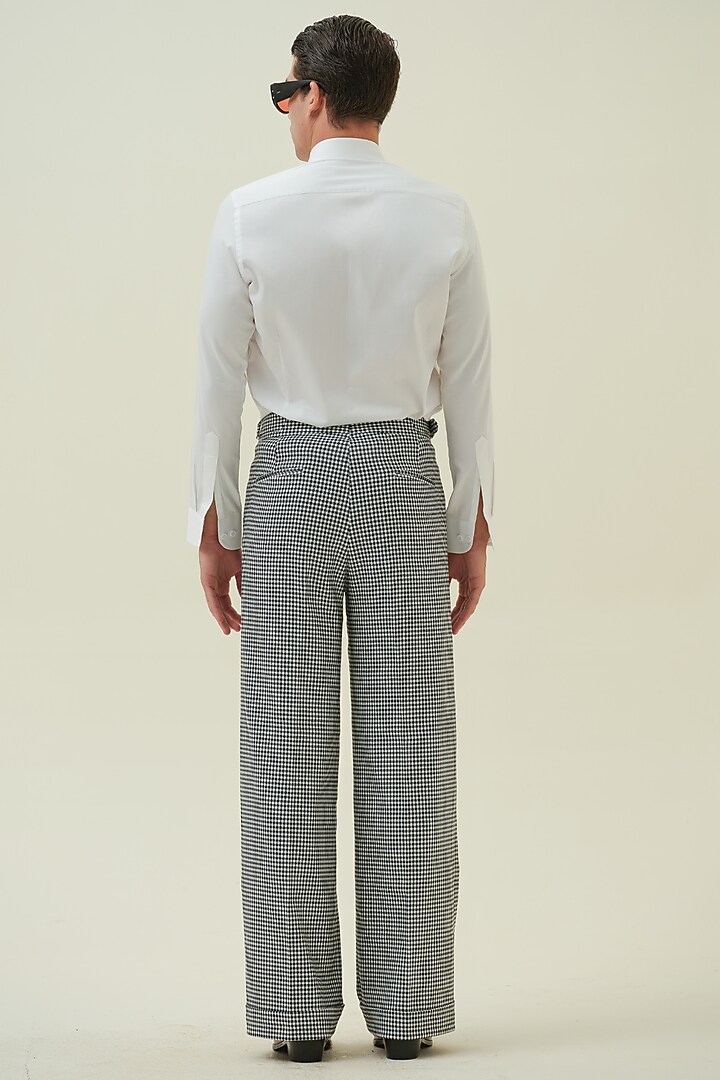 White Cotton Motif Embroidered Party Wear Shirt by Amrit Dawani at Pernia's Pop Up Shop