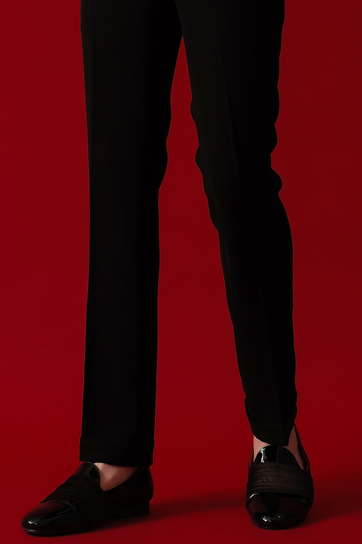 Teal Green Japanese Polyester Embroidered Tuxedo Set by Amrit Dawani at Pernia's Pop Up Shop