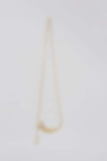 Gold Finish Kirpan Necklace by Eina Ahluwalia