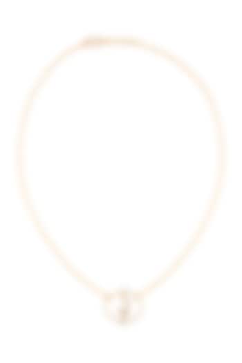 Gold Finish Om Necklace by Eina Ahluwalia at Pernia's Pop Up Shop