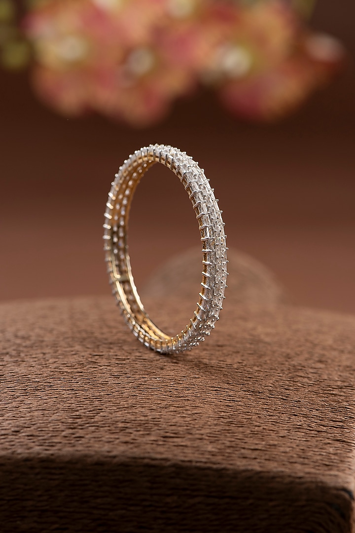 Silver Finish Bangle In Sterling Silver by Auraa Trends Silver Jewellery at Pernia's Pop Up Shop
