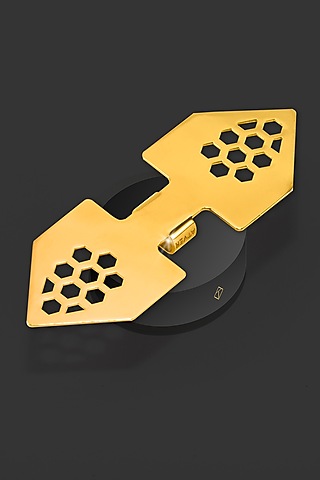Gold Stainless Steel Bow Tie by ATVER