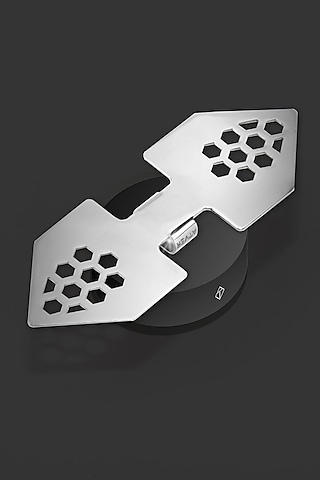 Silver Stainless Steel Bow Tie by ATVER