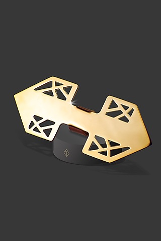 Gold Stainless Steel Bow Tie by ATVER