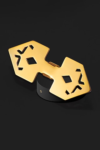 Gold Stainless Steel Bow Tie by ATVER