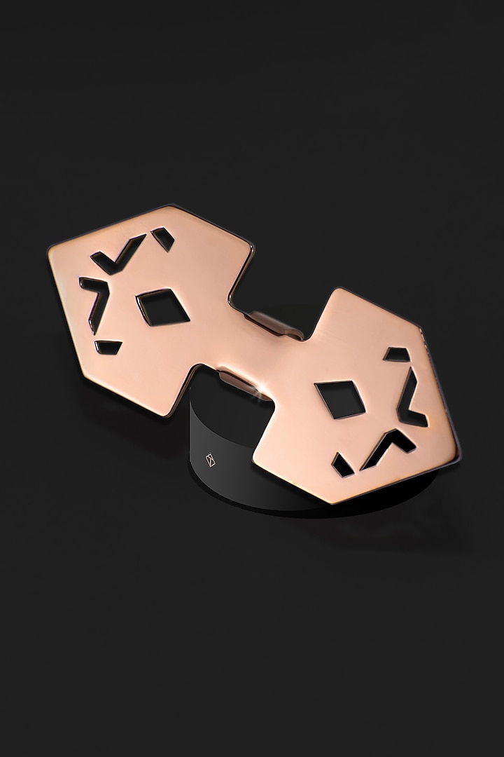 Rose Gold Stainless Steel Bow Tie by ATVER