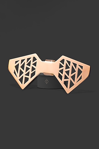 Rose Gold Stainless Steel Bow Tie by ATVER