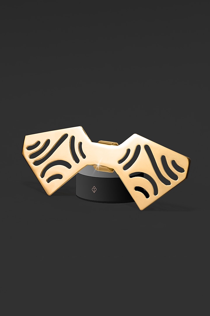Gold Stainless Steel Bow Tie by ATVER