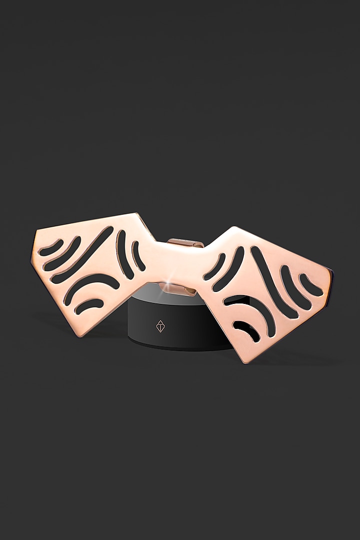 Rose Gold Stainless Steel Bow Tie by ATVER