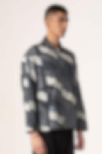 Multi-Colored Cotton Twill Digital Printed Shacket by Aurge Studios at Pernia's Pop Up Shop